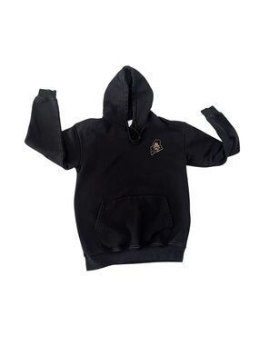 Vintage Local S6 Ship Union Builders Bath Maine Black Kangaroo Pocket Hoodie M